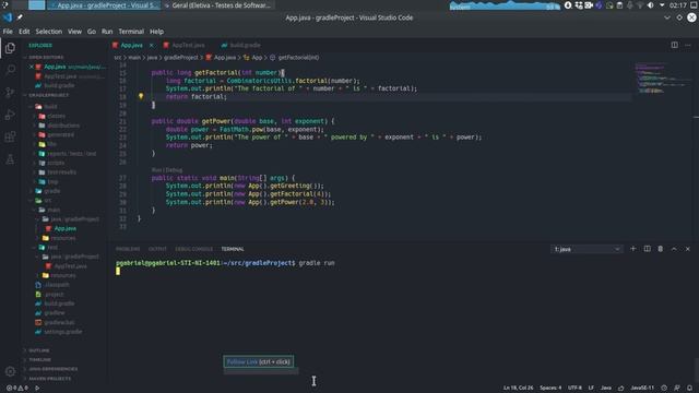Implementando Gradle ApacheComonsMath3 (com jUnitTest) смотреть онлайн