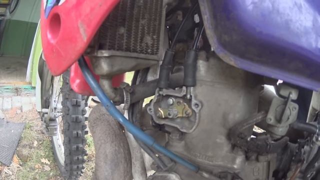 Honda CRM 250 R Mk.3 Power valve \ Работа мощностного клапана . смотреть онлайн
