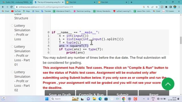 Swayam || The Joy of Computing Using Python Week-8 Programming Assignment-1 Solution || NPTEL 2023 смотреть онлайн