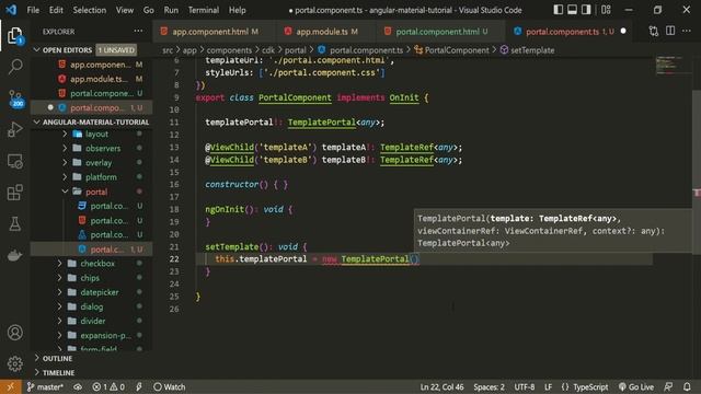 Angular Material #50 - CDK Portal смотреть онлайн