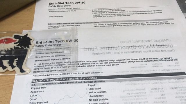 ООО Эни центр: Моторное масло Eni I sint tech 0w-30 смотреть онлайн