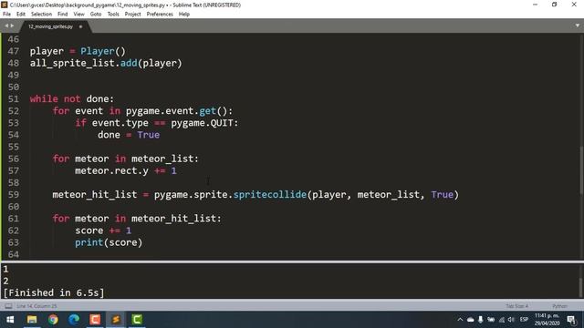 Curso de pygame 2020: Moviendo Sprites смотреть онлайн