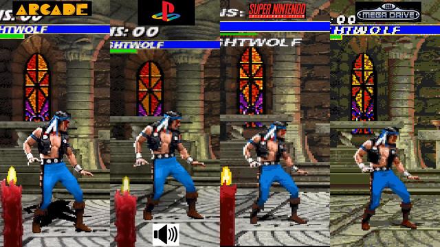 Mortal Kombat 3 Nightwolf Comparison Arcade VS PS1 VS SNES VS Megadrive Console VS Console смотреть онлайн