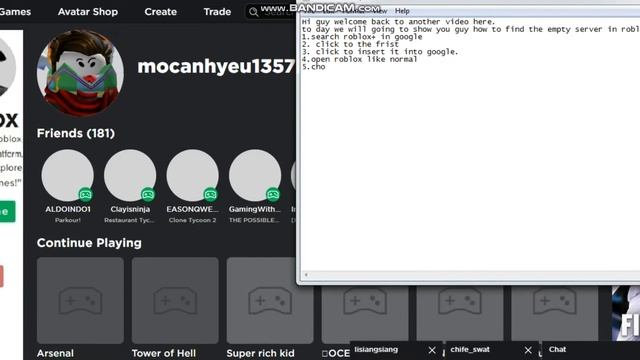 HOW TO FIND THE EMPTY SERVER IN ROBLOX смотреть онлайн