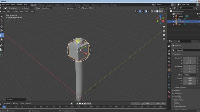 Blender уроки №8 Loop Cut and Slide - моделируем кирку смотреть онлайн