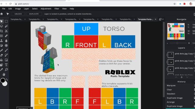 How to make a SKIRT using Pixlr II Roblox II PixelCloud смотреть онлайн