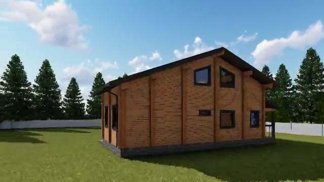 В Екатеринбурге ведется строительство офиса из бруса! смотреть онлайн