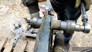 Как снять подрамник Nissan x-trail T31 без подъёмника и эстакады.