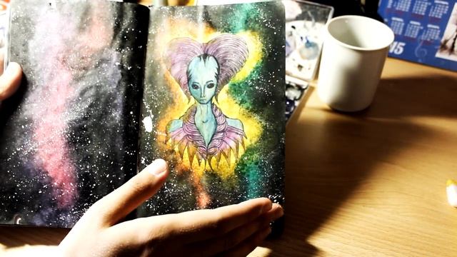 My ArtBook \ РИСУЕМ КОСМОС!!! смотреть онлайн