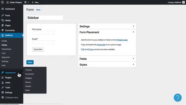 Setting up email subscription forms in WordPress for MailPoet смотреть онлайн