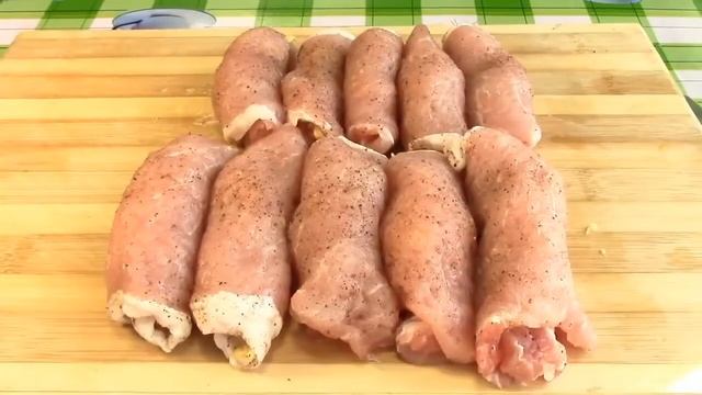 Блюда из мяса. Крученики или мясные пальчики. смотреть онлайн