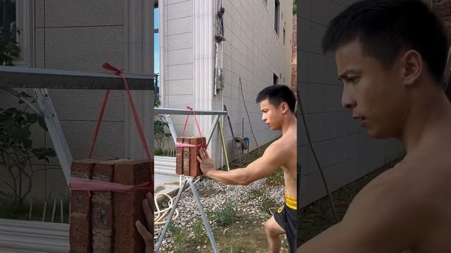 A rural boy breaks bricks with his bare hands and fists. How many bricks can you break? смотреть онлайн