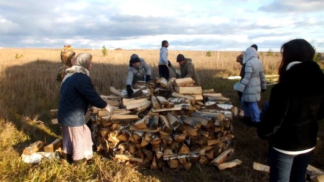 Уборка дров