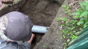 Врезка в трубу канализации