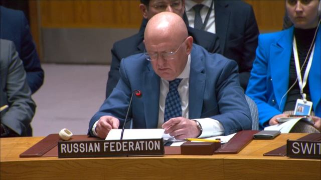 EoV By Amb.Nebenzia Before UNSC Vote On A US-proposed Draft Resolution On The Middle East