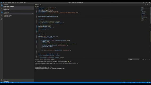 Set up Stripe Webhook Signature Checking with React and Express смотреть онлайн