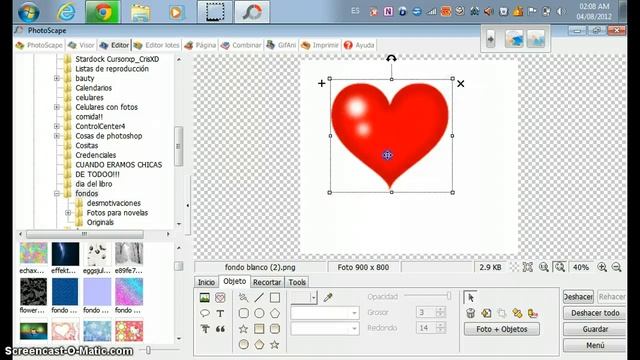 Primer forma de como hacer un texto png en PhotoScape! :D смотреть онлайн