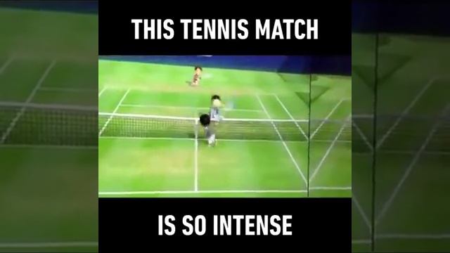 Wii sports tennis game is intense! смотреть онлайн