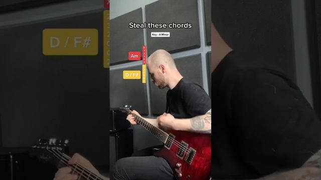 Steal These Chords! Am - D/F# - Fmaj7 - C смотреть онлайн