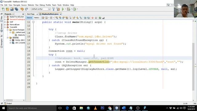 How to DISPLAY / RETRIEVE data from the database using Java and mySQL database смотреть онлайн