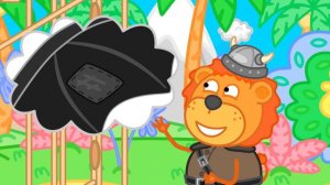 Lion Family Русский - цветные вагонетки - Мультик для детей