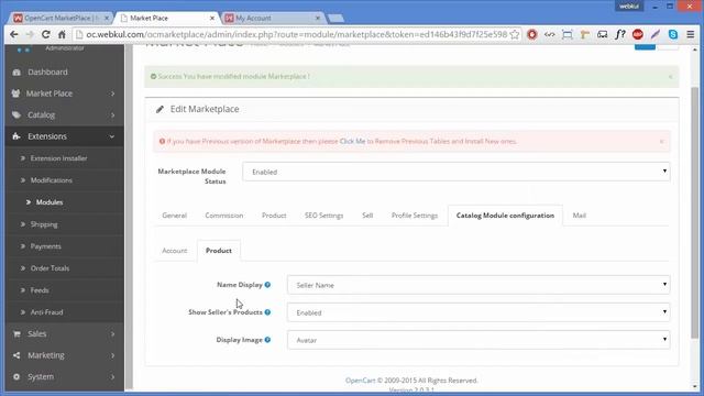 Opencart Marketplace - Admin Catalog Setting смотреть онлайн