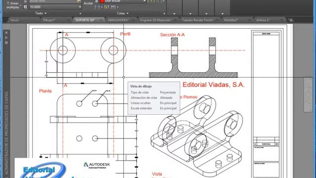 AutoCAD 2016 Curso Basico de Diseño Mecanico | Tutorial en Español смотреть онлайн