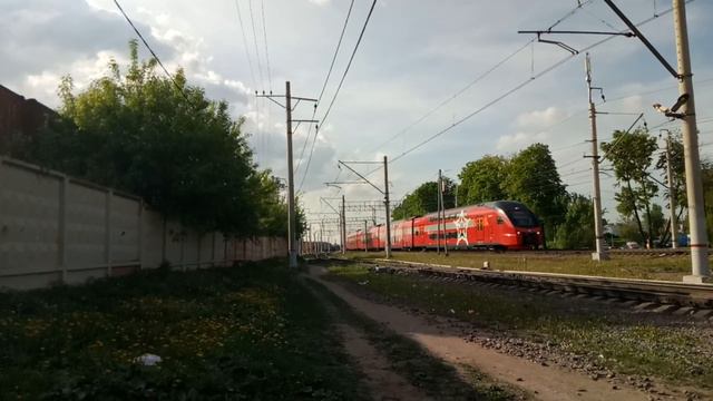 Аэроэкспресс выехал от платформы МЦД Марк в центр Москвы #train смотреть онлайн