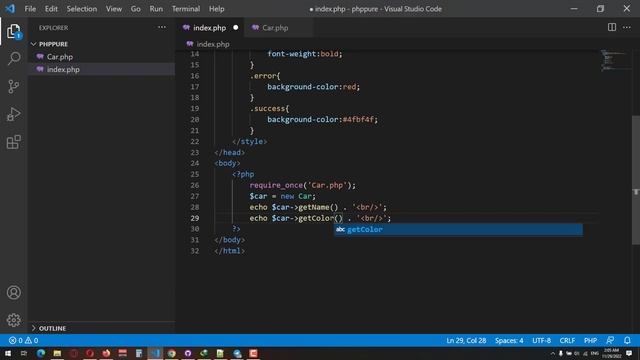 50- PHP Constructor and Destructor смотреть онлайн