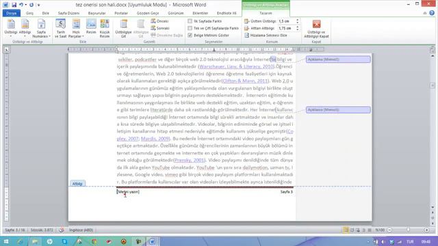MS Word Alt ve Üst bilgi sayfa numarası ekleme смотреть онлайн