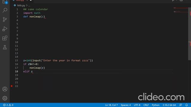 Same Calendar Year as the Input year I Python Programming Tutorial смотреть онлайн