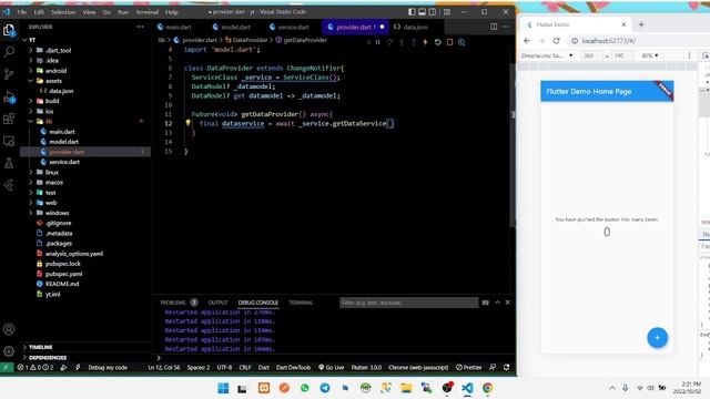 Flutter - Mengambil data dengan Provider dan Belajar Parsing Berbagai bentuk JSON Part 6 смотреть онлайн