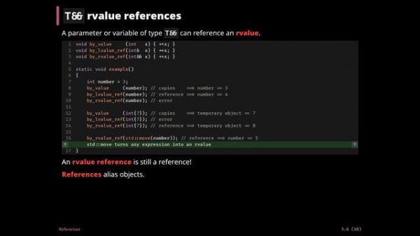 Modern C++: Move semantics & rvalue references