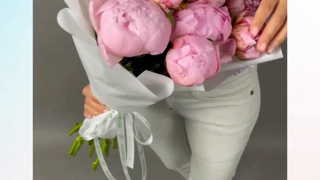 Букет из 11 розовых пионов Голландия смотреть онлайн