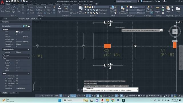 Structure Details - Foundation, Beam and Column in AutoCAD смотреть онлайн