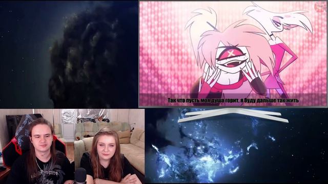 ADDICT (Music Video) - HAZBIN HOTEL(перевод от @CyberCatStudio)| РЕАКЦИЯ НА @SpindleHorse |