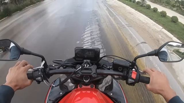 PRIMEIRA ACELERADA NA MINHA CB500F 2023 #cb500f