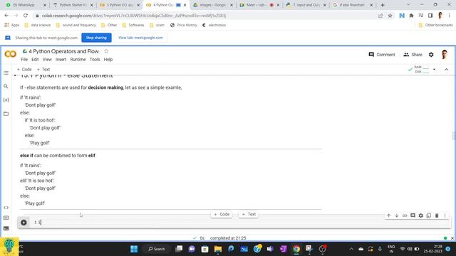 3 Python I/O formatting and Control Statements смотреть онлайн