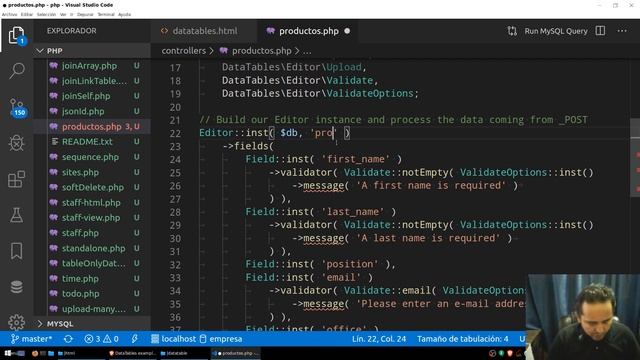 Curso de PHP? y MySql? [87.- Colocar un Datatable en nuestro propio sistema] смотреть онлайн