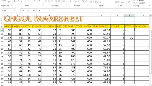 How to create Student Marksheet in MS Excel | GIT Education смотреть онлайн