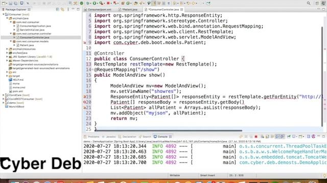 Consume Web Service by Spring Boot web Application смотреть онлайн