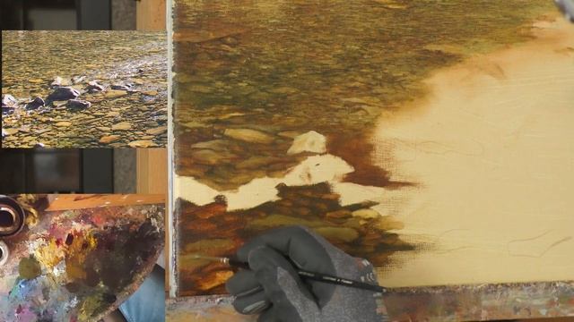 Как работать над большой картиной + Учимся передавать прозрачность воды - Юрий Клапоух смотреть онлайн