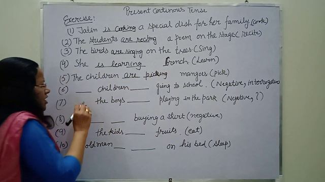 Video No.17,Practice Exercise of Present Continuous Tense. смотреть онлайн