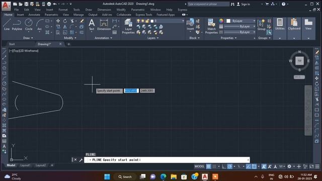 AutoCAD Polyline Command | Polyline tool kaise use Karen AutoCAD 2020 me in hindi @LEARNSERIES смотреть онлайн