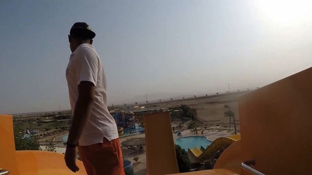 Makadi Water World Jaz Aquaviva Waterpark 5 STAR Hotel in Hurghada, Egypt. GO PRO 4K смотреть онлайн