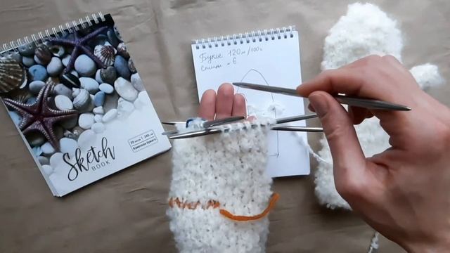 Вяжем рукавички из букле за 1 вечер. смотреть онлайн