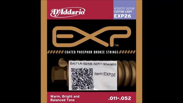 D'ADDARIO ACOUSTIC PHOSPHOR BRONZE EXP26 11-52 смотреть онлайн