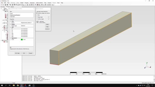 PrePoMax (CalculiX FEA) - Tutorial 1 - Basics, bending of a beam смотреть онлайн