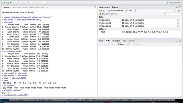 Replacing NA values with different values in Data Frames in R смотреть онлайн