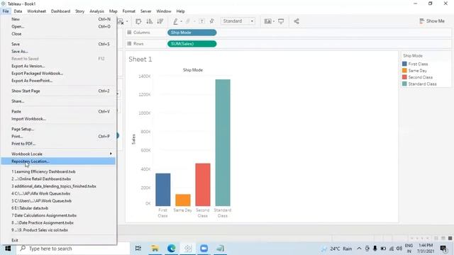 Custom Color Palette Template in Tableau смотреть онлайн
